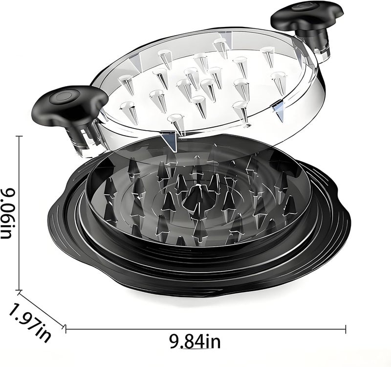 Yehenarn Chicken Shredder,Manual Meat Grinder,Pet Food Aid,High Resistance To 356 ° F, Free Of Bisphenol A,Strong Anti Slip,Easy To Use,Specially Designed For Grinding Meat And Vegetables (Black) - Image 2